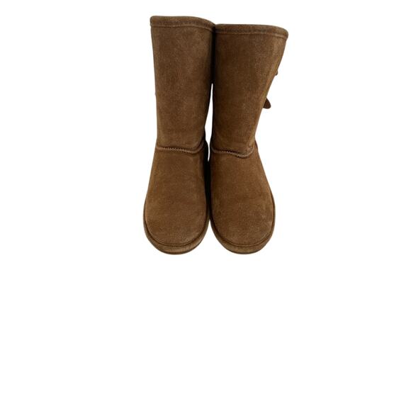 Youth BearPaw Boshie Brown Suede Winter Boots Size 5 - Picture 1 of 6